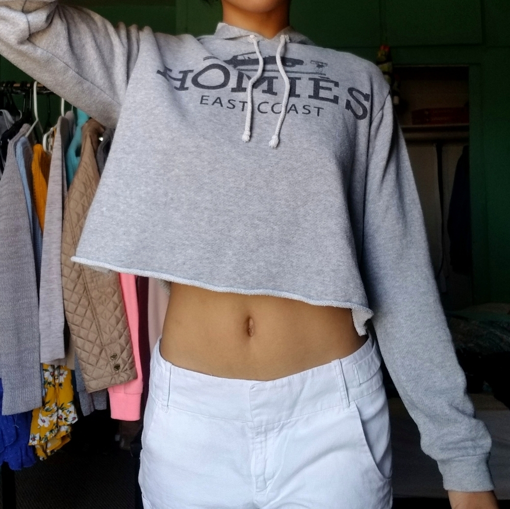 Grey HOMIES East Coast Hoodie Top